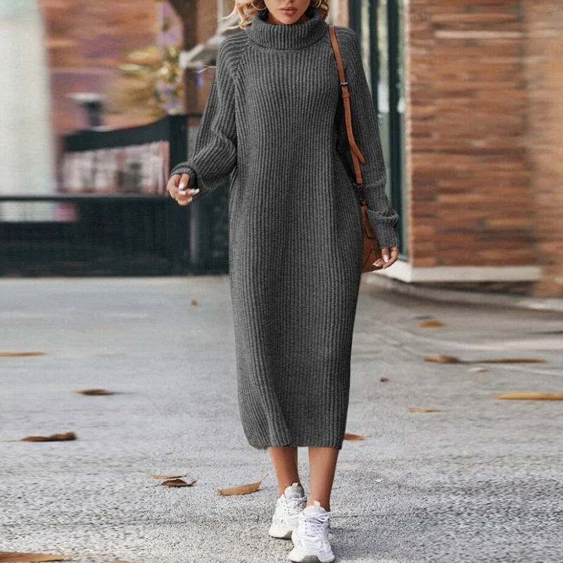 Fashionable and Warm Women's Knitted Sweater for Latrana - Add Style to Your Cool Marine Look