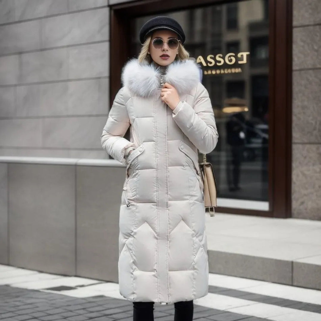 Laislauta Women's Winter Coat Parka with Long Fur for Perfect Protection and Fashionable Look