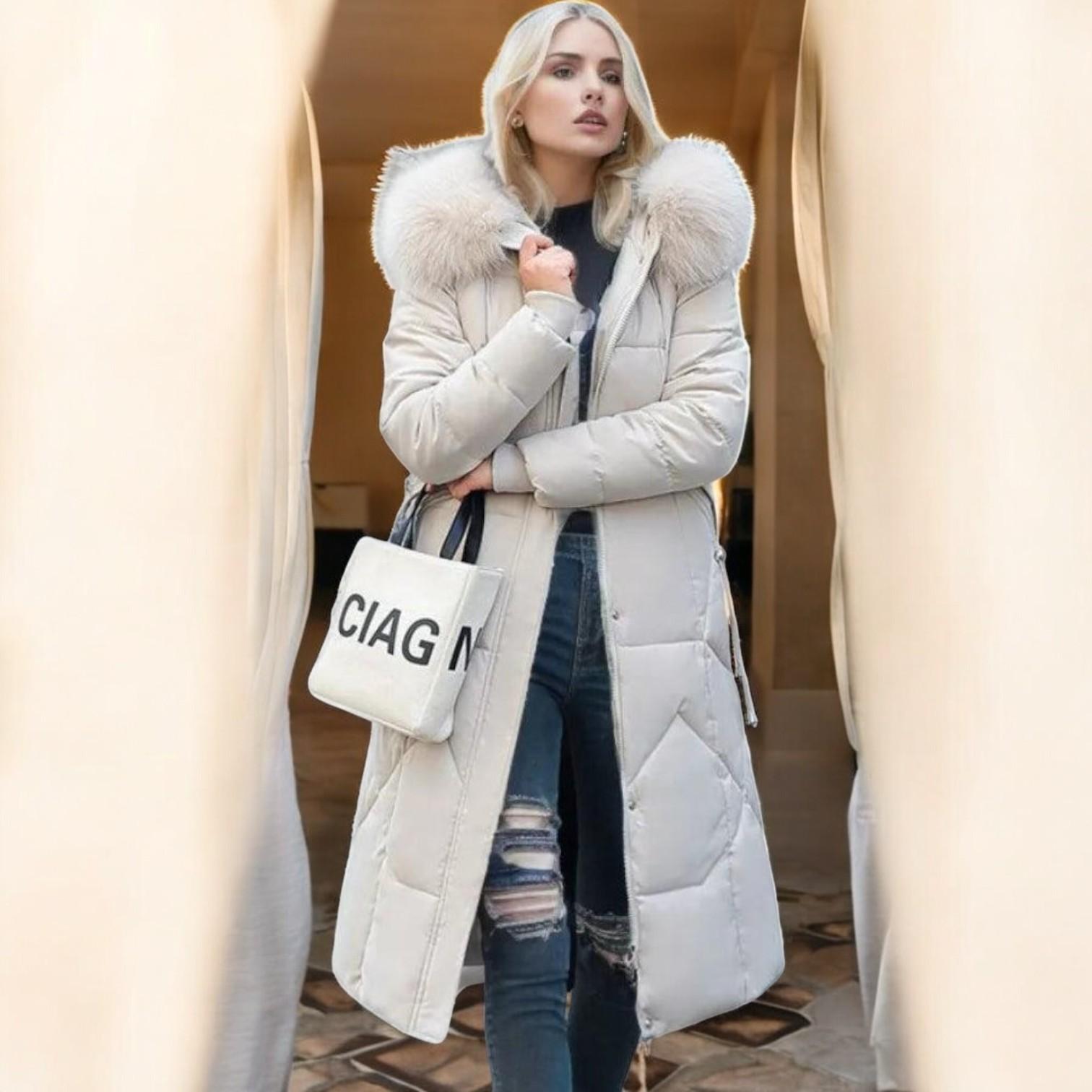 Laislauta Women's Winter Coat Parka with Long Fur for Perfect Protection and Fashionable Look