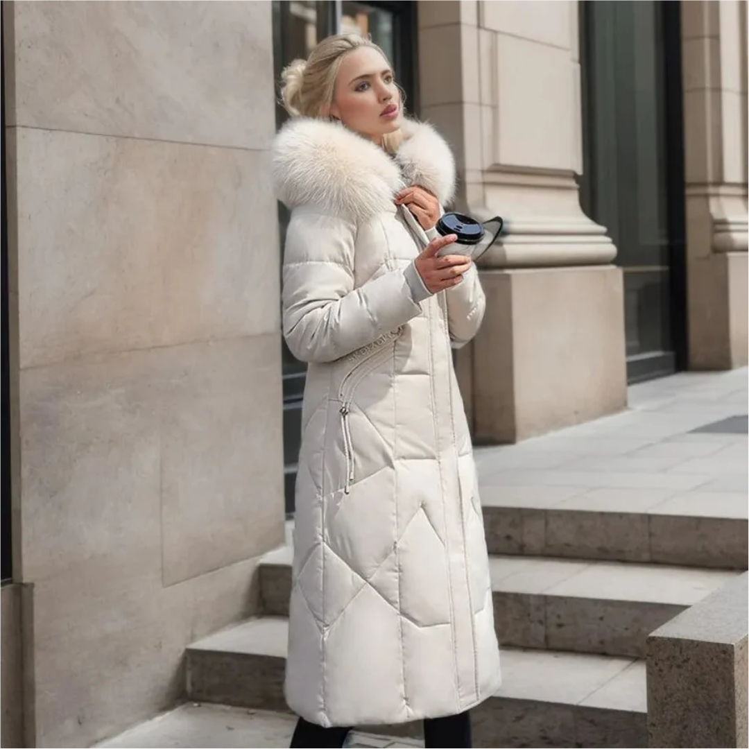 Laislauta Women's Winter Coat Parka with Long Fur for Perfect Protection and Fashionable Look