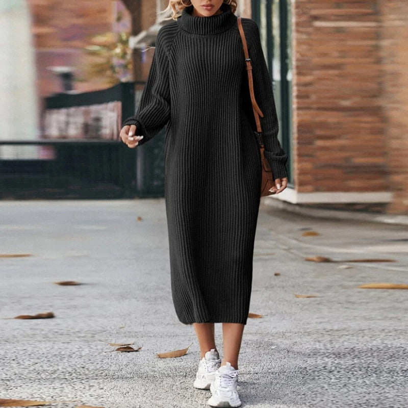 Fashionable and Warm Women's Knitted Sweater for Latrana - Add Style to Your Cool Marine Look