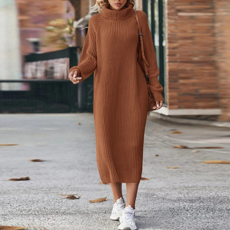 Fashionable and Warm Women's Knitted Sweater for Latrana - Add Style to Your Cool Marine Look