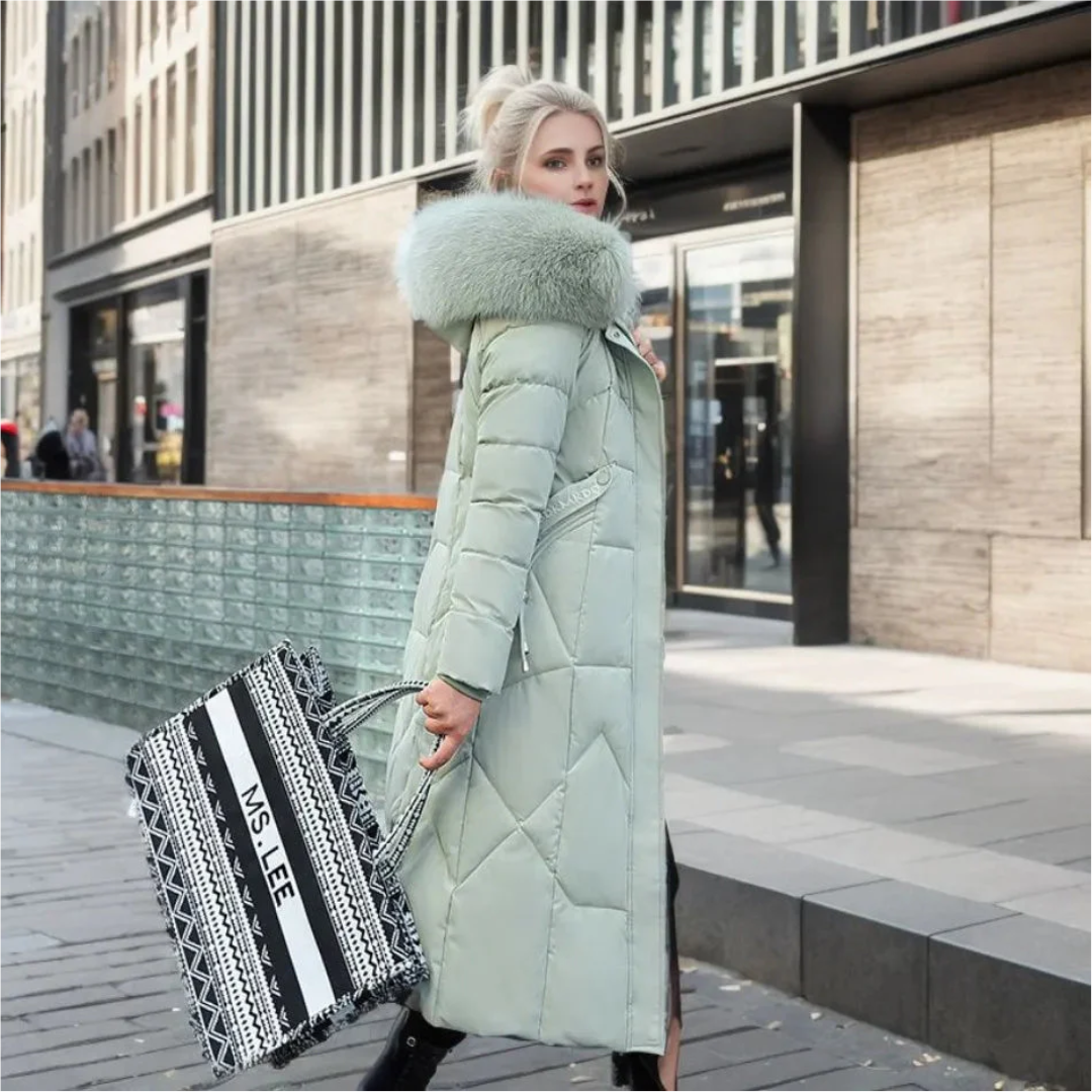 Laislauta Women's Winter Coat Parka with Long Fur for Perfect Protection and Fashionable Look