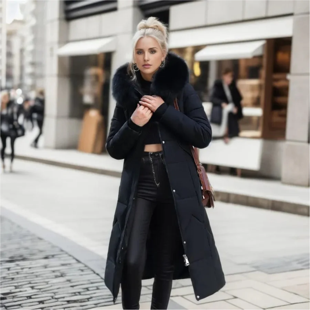 Laislauta Women's Winter Coat Parka with Long Fur for Perfect Protection and Fashionable Look