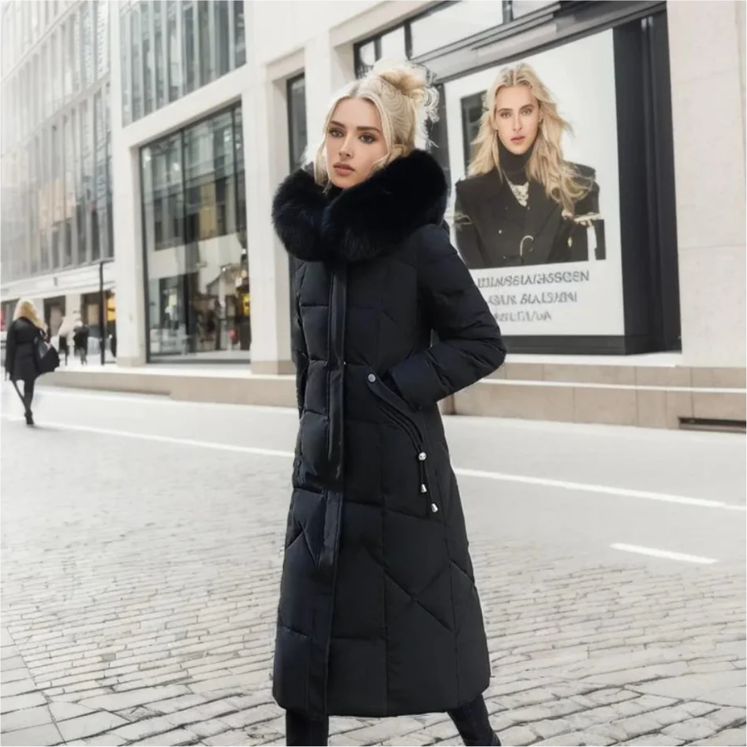 Laislauta Women's Winter Coat Parka with Long Fur for Perfect Protection and Fashionable Look