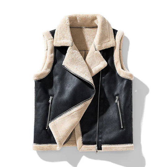 ז'קט חורפי לנשים ללא שרוולים עם ר zipper – מושלם לימי החורף הנעימים