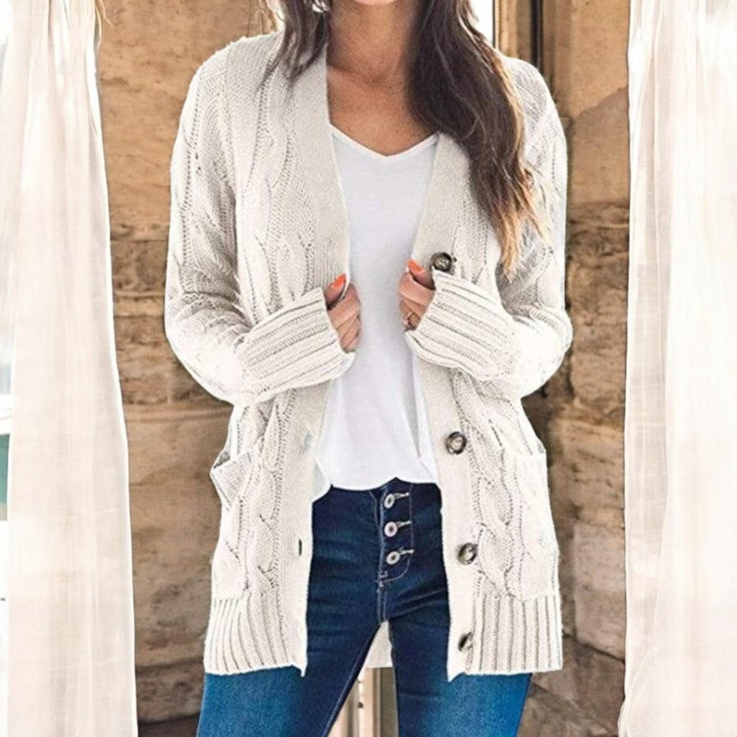 Petra | Long and cozy cardigan sweater for snuggling in an elegant and comfortable style