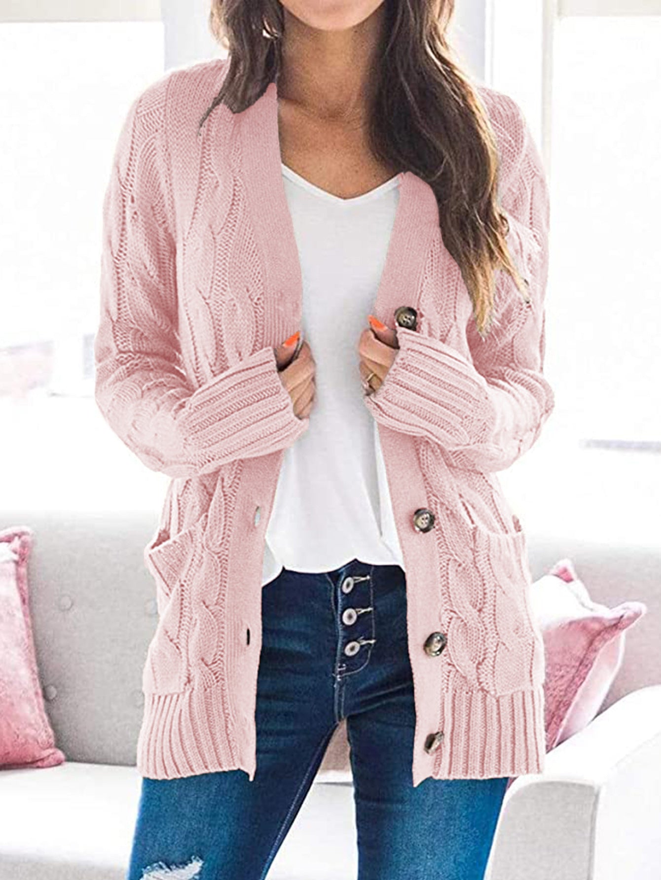 Petra | Long and cozy cardigan sweater for snuggling in an elegant and comfortable style