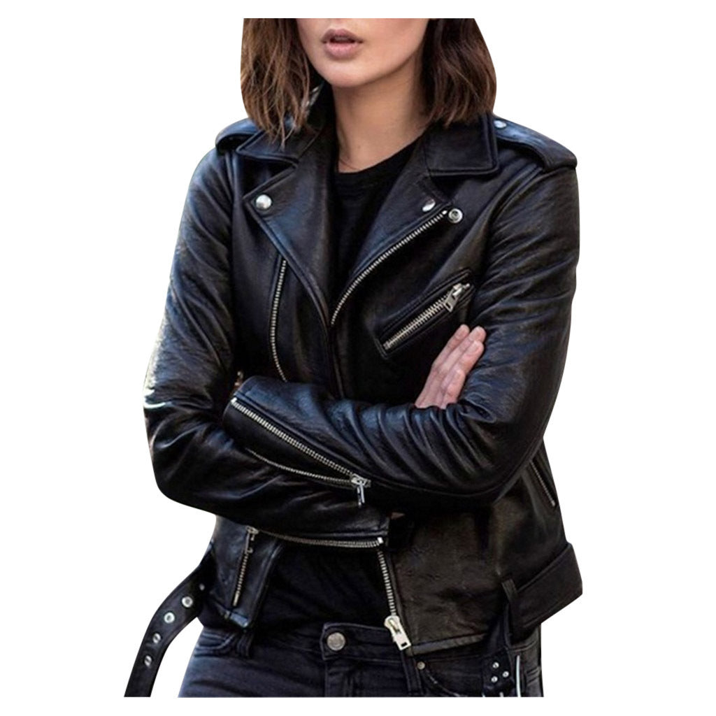 Andrea | Stylish Sandy Baker Jacket with Zipper for a Perfect Style
