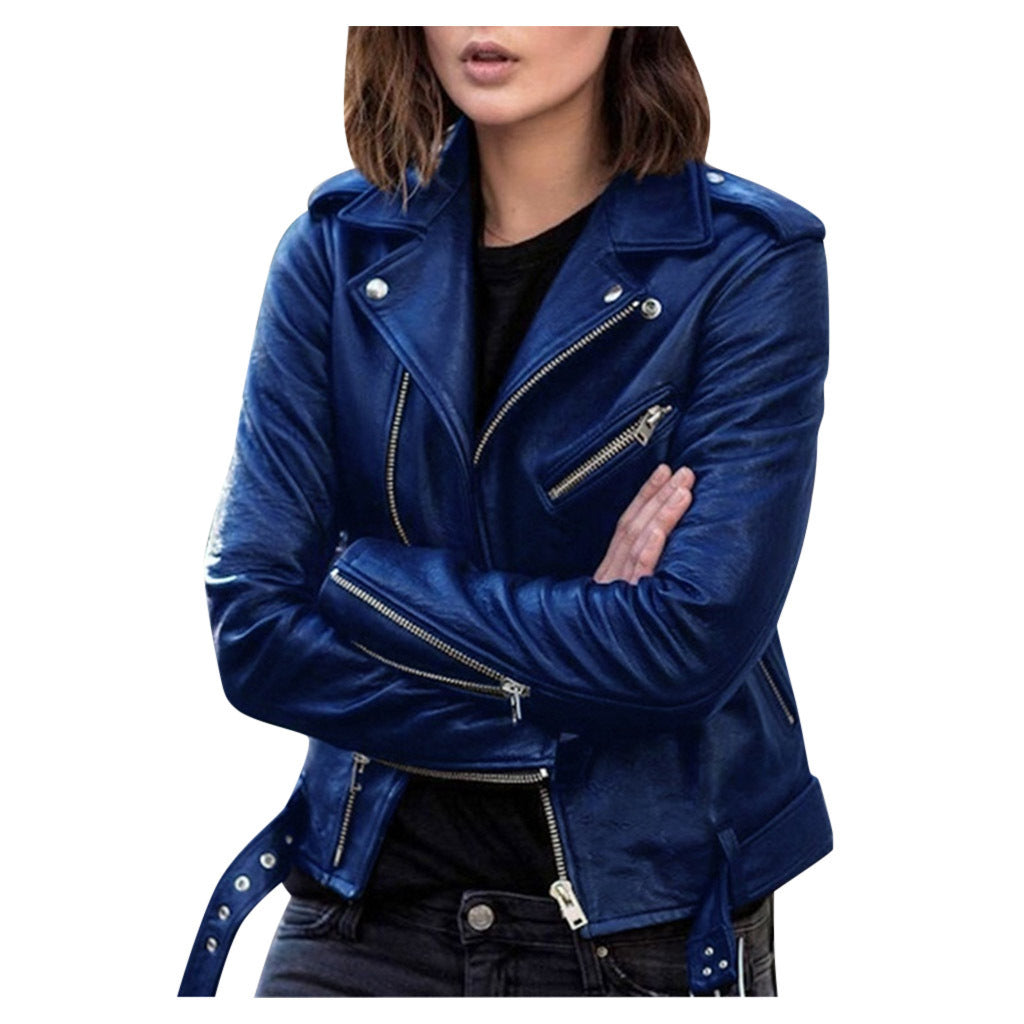 Andrea | Stylish Sandy Baker Jacket with Zipper for a Perfect Style