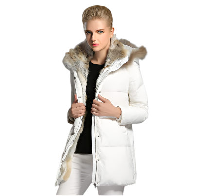 Women's Stylish Hooded Down Jacket โ Suitable for Warm and Pleasant Days