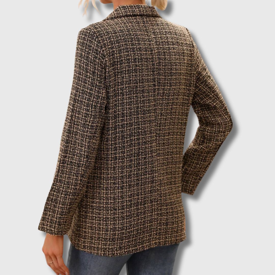 Elegant and impressive women's tweed blazer - the summer season's hit