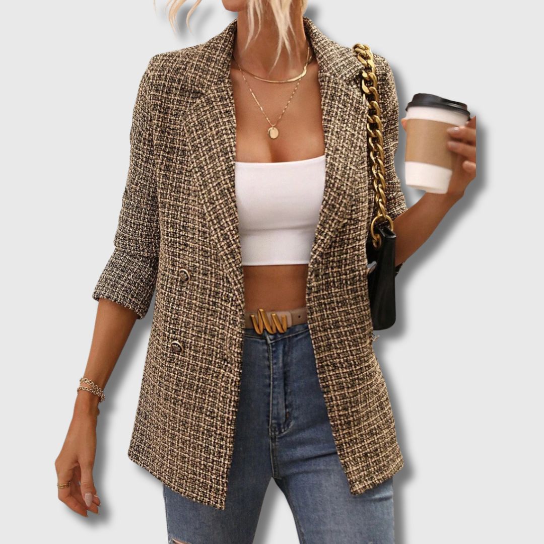 Elegant and impressive women's tweed blazer - the summer season's hit