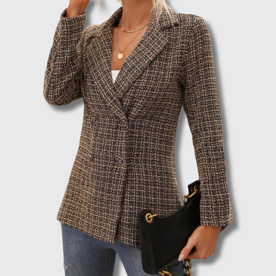 Elegant and impressive women's tweed blazer - the summer season's hit