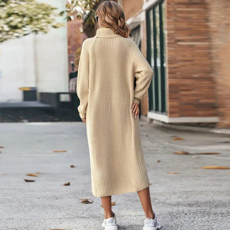 Fashionable and Warm Women's Knitted Sweater for Latrana - Add Style to Your Cool Marine Look