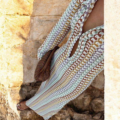 IBIZA - שמלת מקסי אלגנטית לחופי הים לרגעי קיץ מושלמים