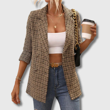 Elegant and impressive women's tweed blazer - the summer season's hit