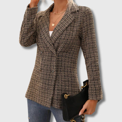 Elegant and impressive women's tweed blazer - the summer season's hit