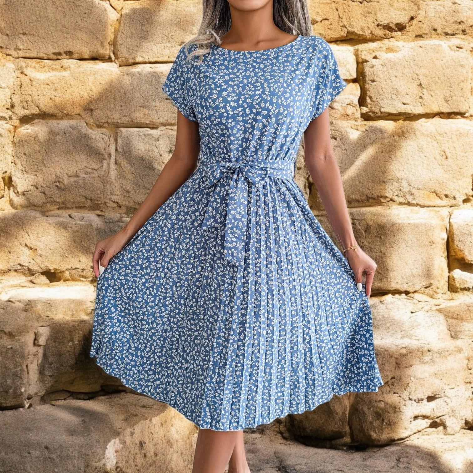 שמלת קיץ אלגנטית של בליה לימים חמים וסטייליש